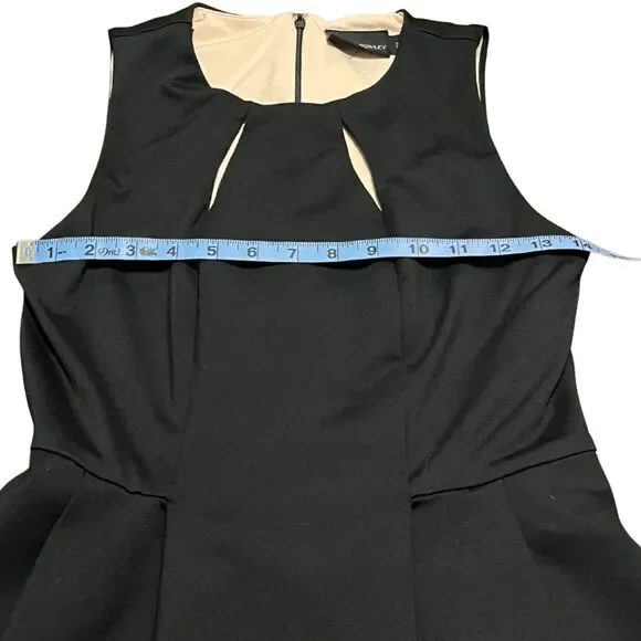 Cynthia Rowley Women's Black and Pink Fit & Flare Career Dress Size Small - Picture 6 of 9